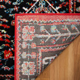 Safavieh Vintage Hamadan 230 Power Loomed Traditional Rug Red / Black 9' x 12'