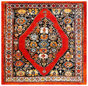 Safavieh Vintage Hamadan 265 Power Loomed Polypropylene Transitional Rug VTH265Q-9