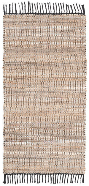 Safavieh Vintage Leather 203 Hand Woven Leather, Jute, And Cotton Rug VTL203B-2