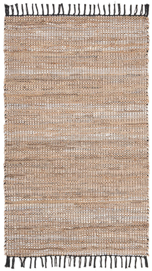 Safavieh Vintage Leather 203 Hand Woven Leather, Jute, And Cotton Rug VTL203B-3