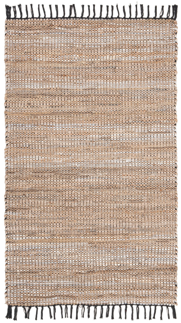 Safavieh Vintage Leather 203 Hand Woven Leather, Jute, And Cotton Rug VTL203B-3