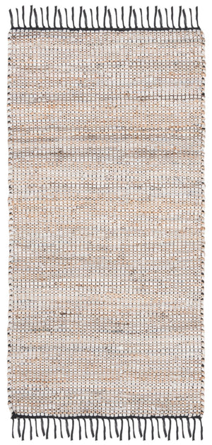 Safavieh Vintage Leather 203 Hand Woven Leather, Jute, And Cotton Rug VTL203G-2