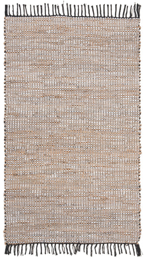 Safavieh Vintage Leather 203 Hand Woven Leather, Jute, And Cotton Rug VTL203G-3