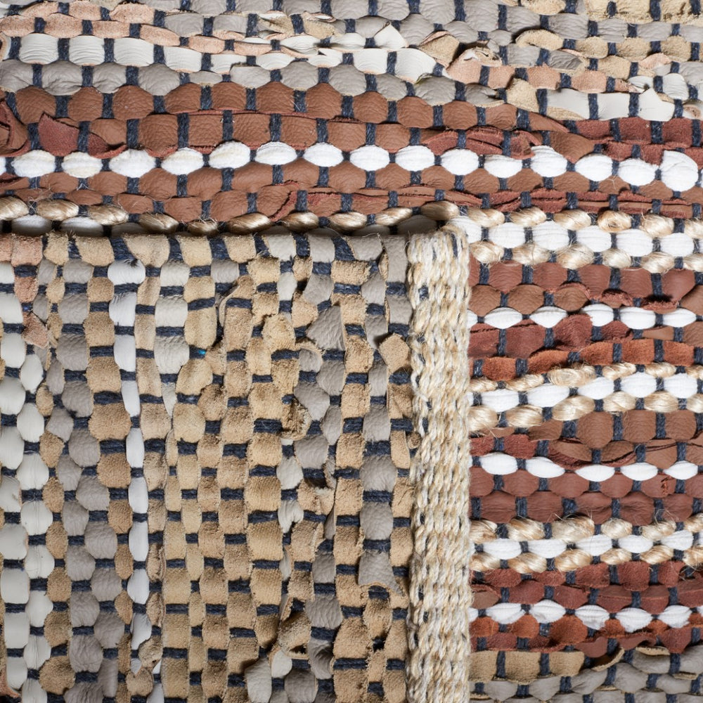 Safavieh Vintage Leather 204 Hand Woven 90% Leather And 10% Jute Rug VTL204B-2