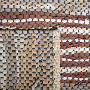 Safavieh Vintage Leather 204 Hand Woven 90% Leather And 10% Jute Rug VTL204B-2