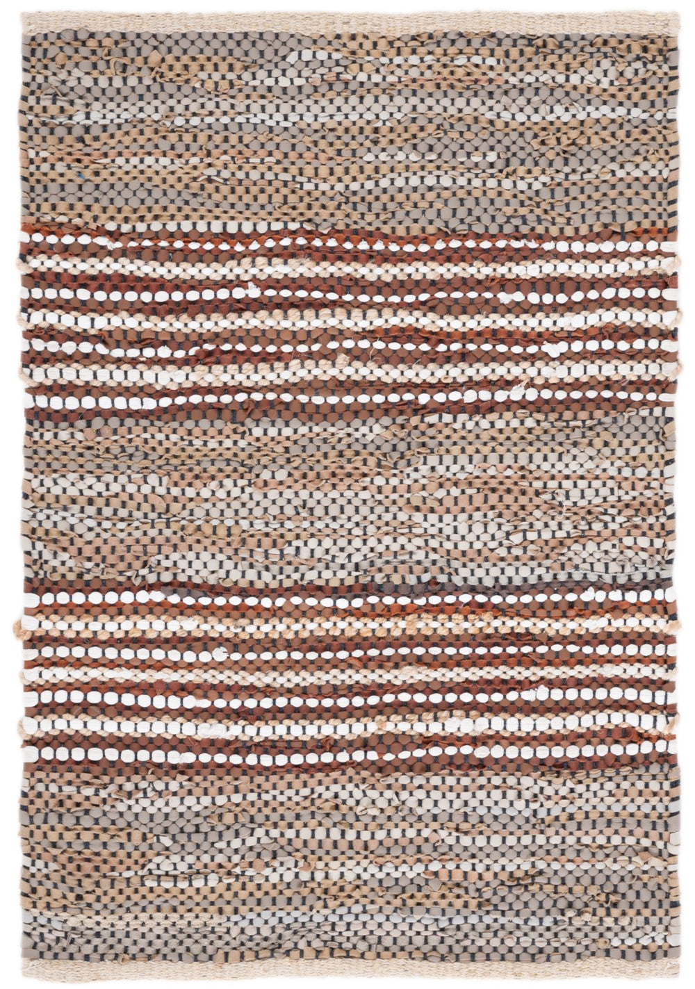 Safavieh Vintage Leather 204 Hand Woven 90% Leather And 10% Jute Rug VTL204B-2