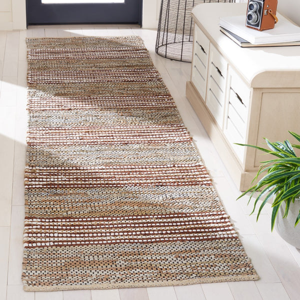 Safavieh Vintage Leather 204 Hand Woven 90% Leather And 10% Jute Rug VTL204B-29