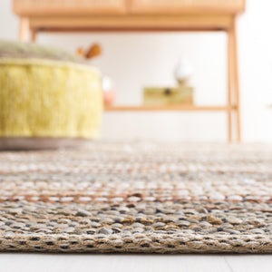 Safavieh Vintage Leather 204 Hand Woven 90% Leather And 10% Jute Rug VTL204B-5