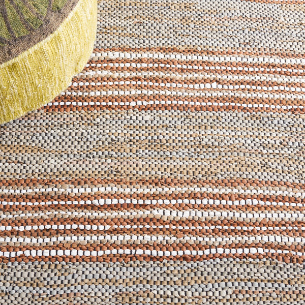 Safavieh Vintage Leather 204 Hand Woven 90% Leather And 10% Jute Rug VTL204B-5