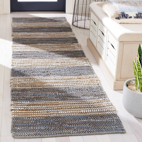 Safavieh Vintage Leather 204 Hand Woven 90% Leather And 10% Jute Rug VTL204F-29