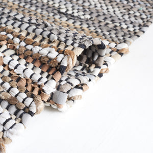 Safavieh Vintage Leather 204 Hand Woven 90% Leather And 10% Jute Rug VTL204F-5