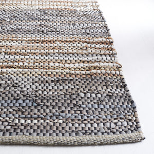 Safavieh Vintage Leather 204 Hand Woven 90% Leather And 10% Jute Rug VTL204F-5