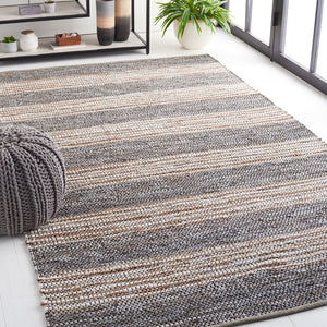 Safavieh Vintage Leather 204 Hand Woven 90% Leather And 10% Jute Rug VTL204F-5