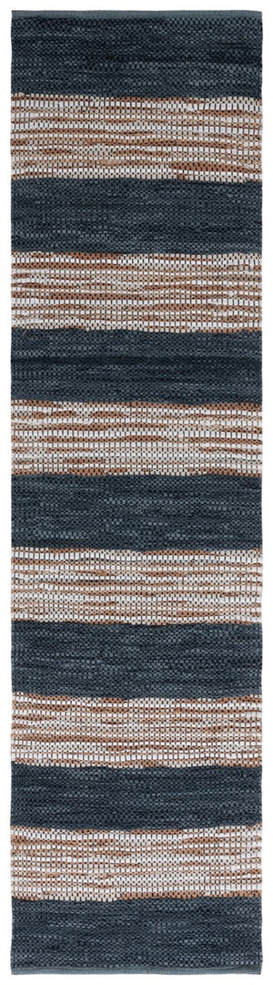 Safavieh Vintage Leather 204 Hand Woven 90% Leather And 10% Jute Rug VTL204G-8