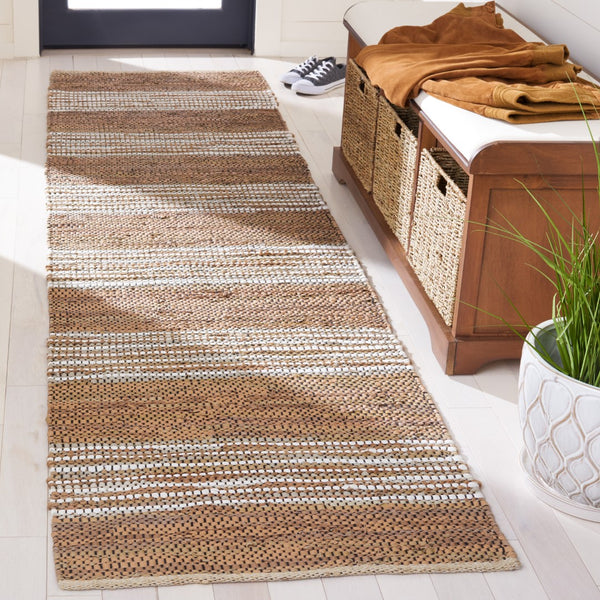 Safavieh Vintage Leather 204 Hand Woven 90% Leather And 10% Jute Rug VTL204T-29