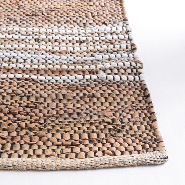 Safavieh Vintage Leather 204 Hand Woven 90% Leather And 10% Jute Rug VTL204T-5