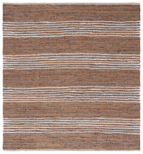 Safavieh Vintage Leather 204 Hand Woven 90% Leather And 10% Jute Rug VTL204T-6SQ