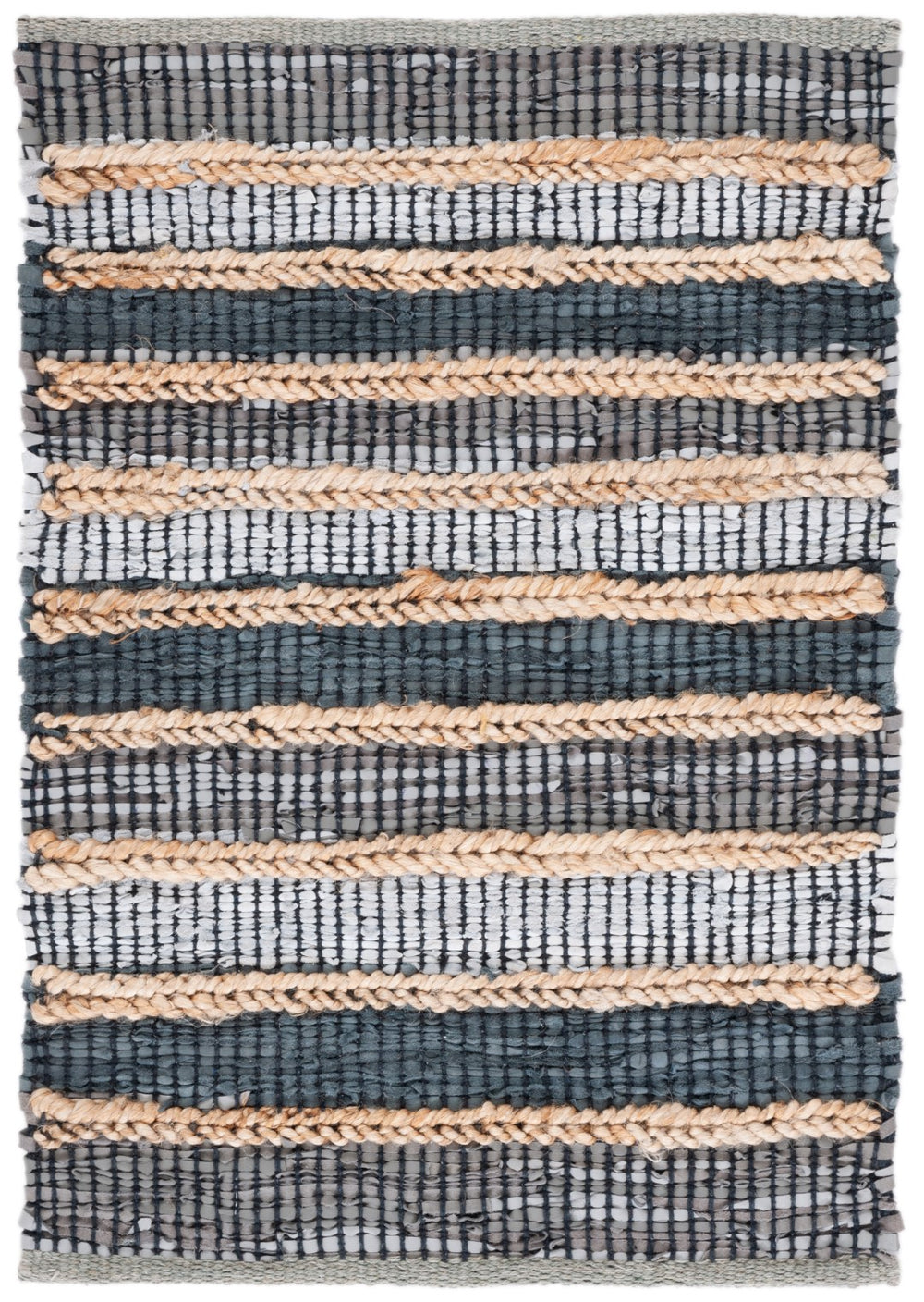 Safavieh Vintage Leather 206 Hand Woven 90% Leather And 10% Jute Rug VTL206F-2