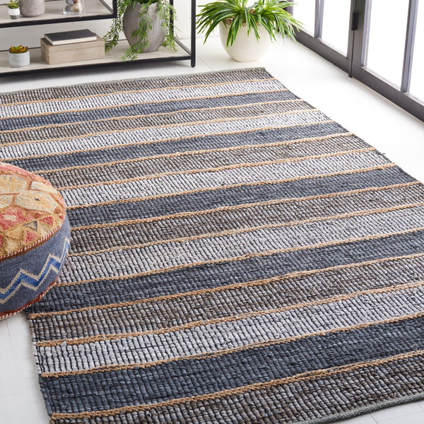 Safavieh Vintage Leather 206 Hand Woven 90% Leather And 10% Jute Rug VTL206F-5