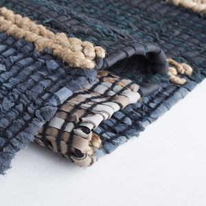 Safavieh Vintage Leather 206 Hand Woven 90% Leather And 10% Jute Rug VTL206Z-5