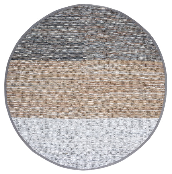 Safavieh Vintage Leather 401 Hand Woven 85% Leather, 10% Cotton, 5% Jute Rug X22X VTL401F-7R