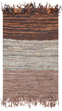 Safavieh Vintage Leather 401 Hand Woven 85% Leather, 10% Cotton, 5% Jute Rug X22X VTL401P-2