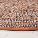 Safavieh Vintage Leather 401 Hand Woven 85% Leather, 10% Cotton, 5% Jute Rug X22X VTL401P-7R