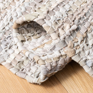 Safavieh Vintage Leather 501 Flat Weave 90% Recycled Leather and 10% Cotton Contemporary Rug VTL501B-8