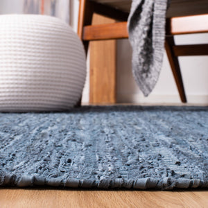 Safavieh Vintage Leather 501 Flat Weave 90% Recycled Leather and 10% Cotton Contemporary Rug VTL501M-8