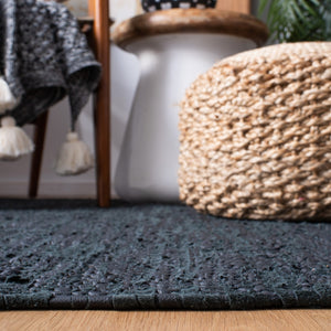 Safavieh Vintage Leather 501 Flat Weave 90% Recycled Leather and 10% Cotton Contemporary Rug VTL501Z-8