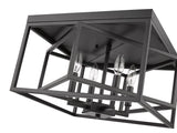 Bethel Black Flush Mount in Iron