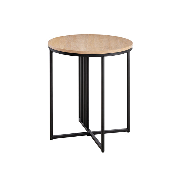 Walker Edison Vulcan Modern/Contemporary Minimalist Metal Slatted Side Table VULL8KCO