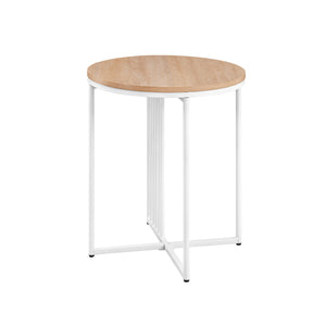 Walker Edison Vulcan Modern/Contemporary Minimalist Metal Slatted Side Table VULL8KWCO