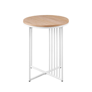 Walker Edison Vulcan Modern/Contemporary Minimalist Metal Slatted Side Table VULL8KWCO