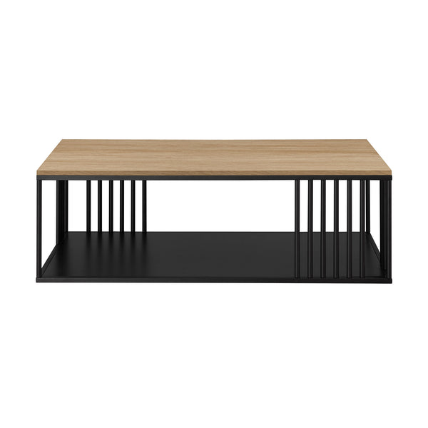 Walker Edison Vulcan Modern/Contemporary Minimalist Metal Slatted Rectangle Coffee Table VUO43CTCO