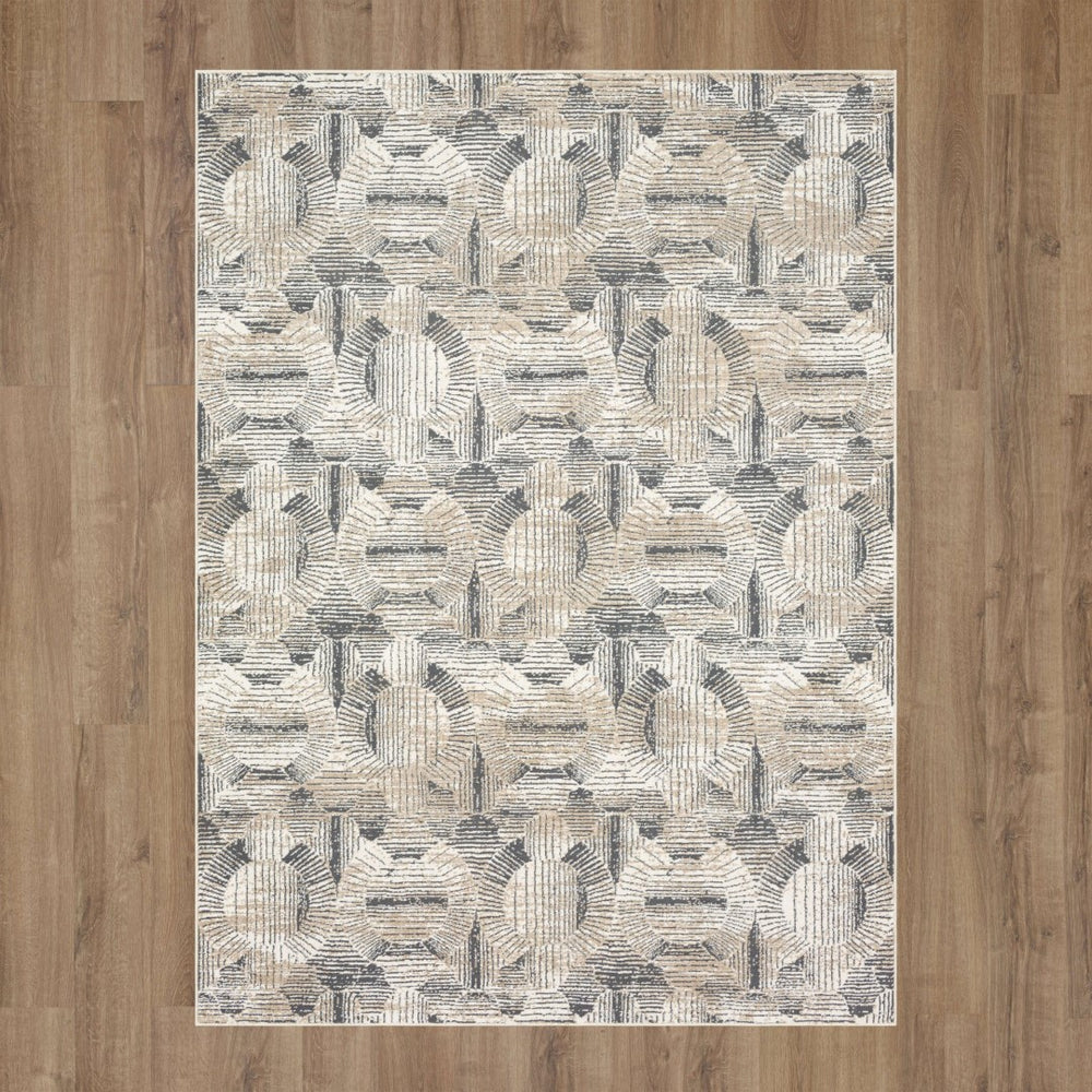 Karastan Rugs Valiant Frost Grey 9' 6" x 12' 11" Area Rug