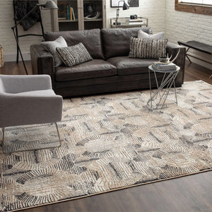 Karastan Rugs Valiant Frost Grey 8' x 11' Area Rug