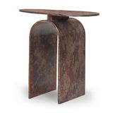 Union Home Vault Side Table-Oxidized Oxidized Finish Aluminium
