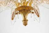 Bethel Copper Chandelier in Solid Copper & Crystal