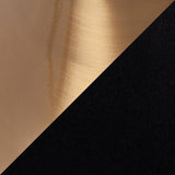 Velvet Dot Glam Adjustable Barstool in Gold Metal and Black Velvet by LumiSource