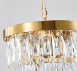 Bethel Gold Semi Flush Mount in Metal & Crystal