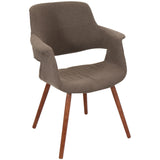 Vintage Flair Mid-Century Modern Chair in Medium Brown by LumiSource