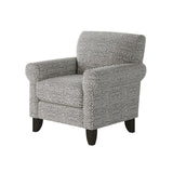 Fusion 512-C Transitional Accent Chair 512-C  Faux Skin Carbon Accent Chair