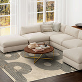 Swoon Volute Machine Woven Polyester   Area Rug
