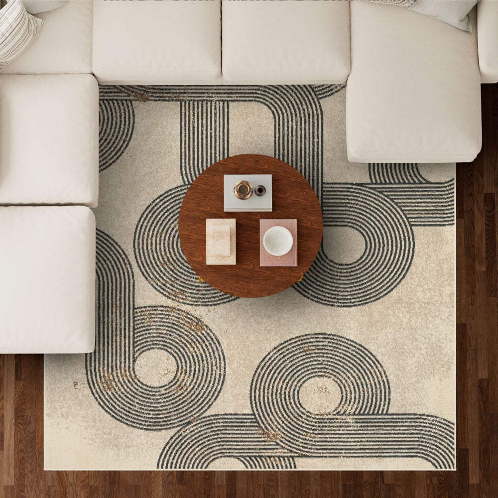 Karastan Rugs Volute Turtle Dove 8' x 10' Area Rug