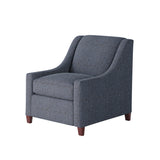 Fusion 552-C Transitional Accent Chair 552-C Sugarshack Navy Accent Chair