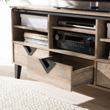 Baxton Studio Wales Modern and Contemporary Light Brown Wood 55-Inch TV Stand