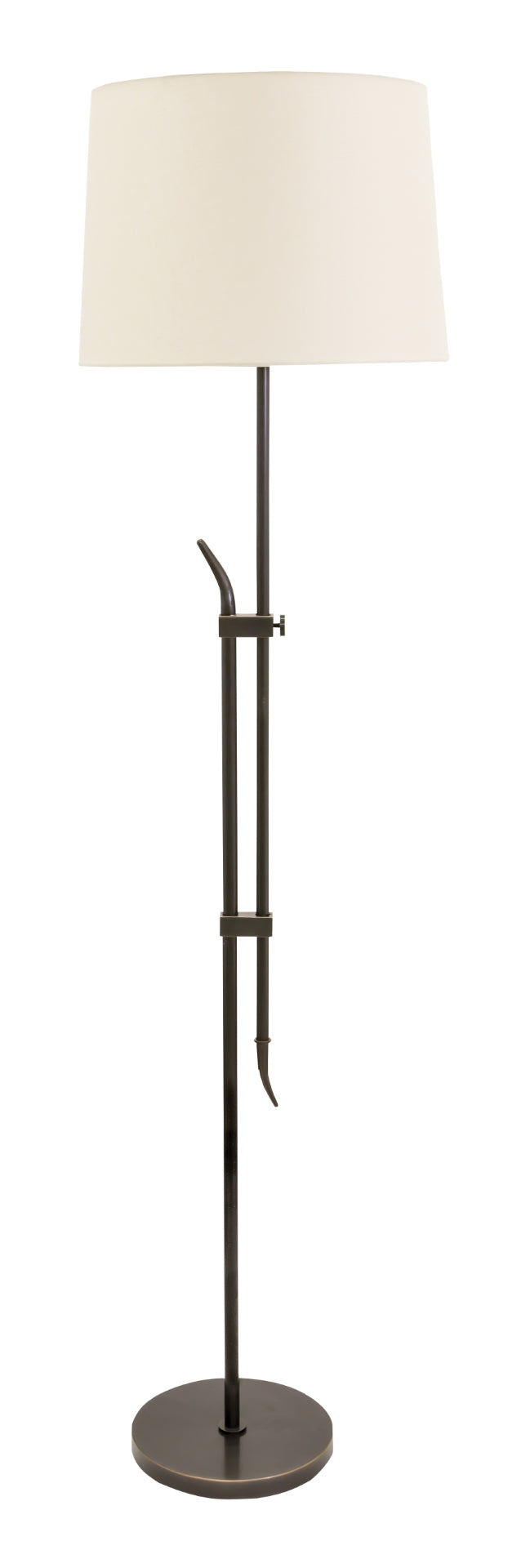 61" Windsor Adjustable Floor Lamp in Antique Brass