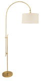 84" Windsor Adjustable Floor Lamp in Antique Brass