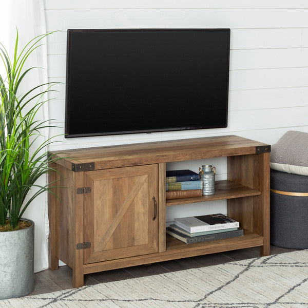 walker edison 44 rustic farmhouse tv stand w44bd1dwo w44bd1dro w44bd1dgw